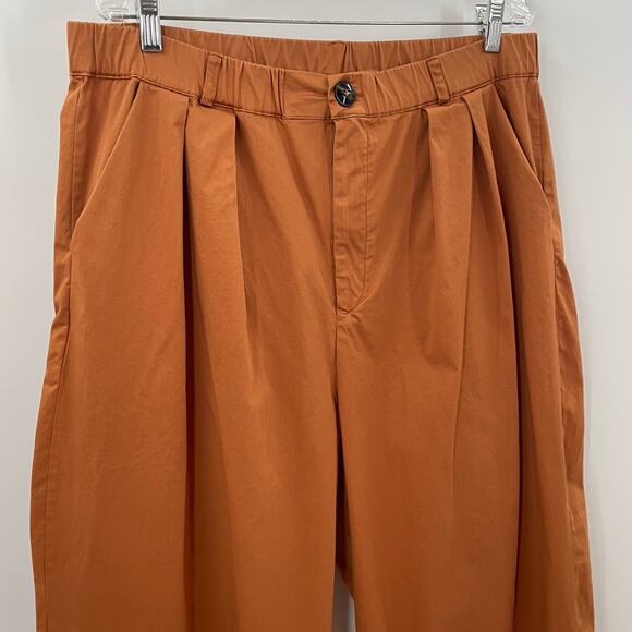 Anthropologie Maeve Curve Poplin Barrel Pants L - Picture 6 of 10